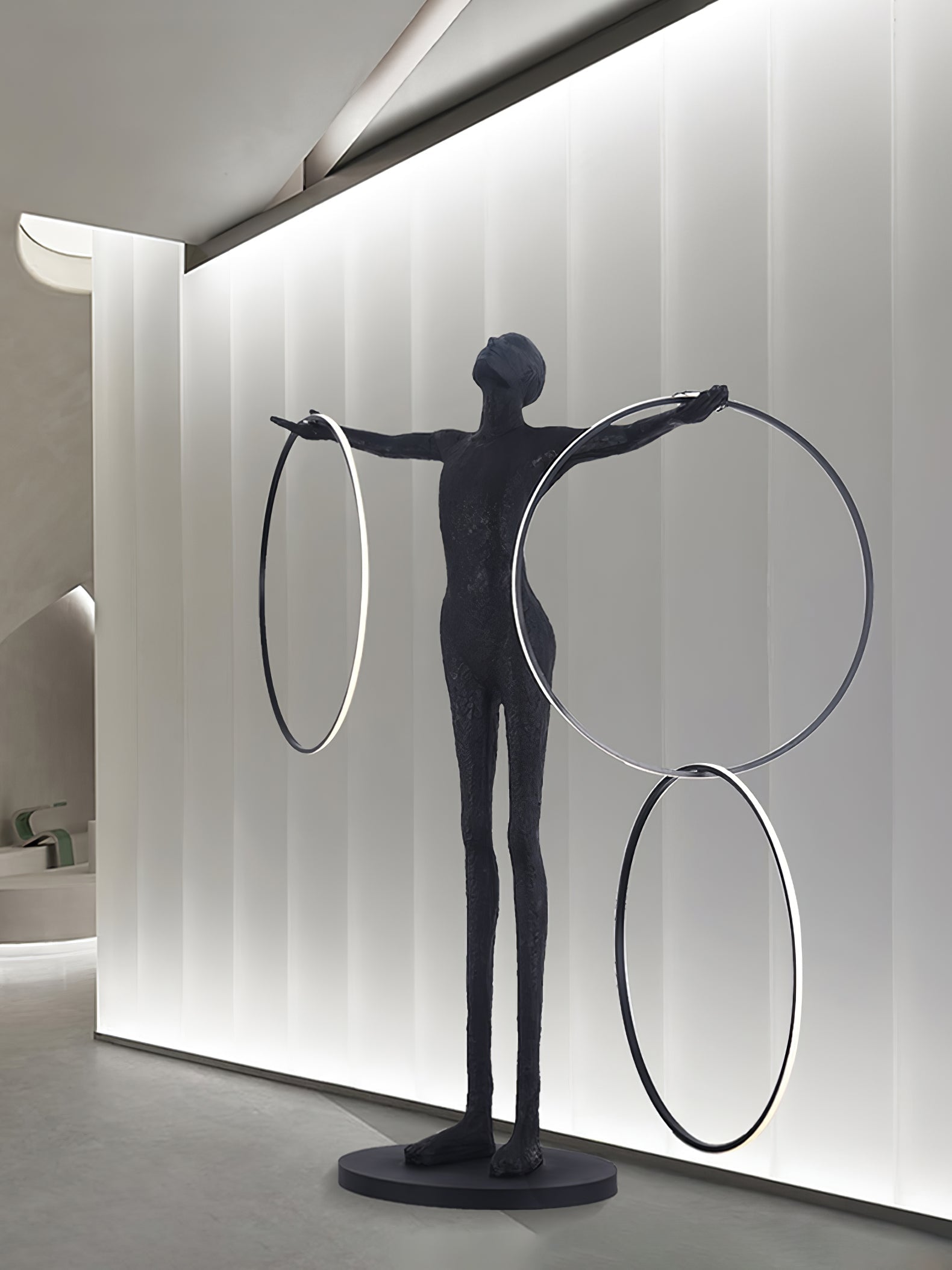 Trinity Life Sculpture Tall Floor Light, Floor Lamp, detail 13