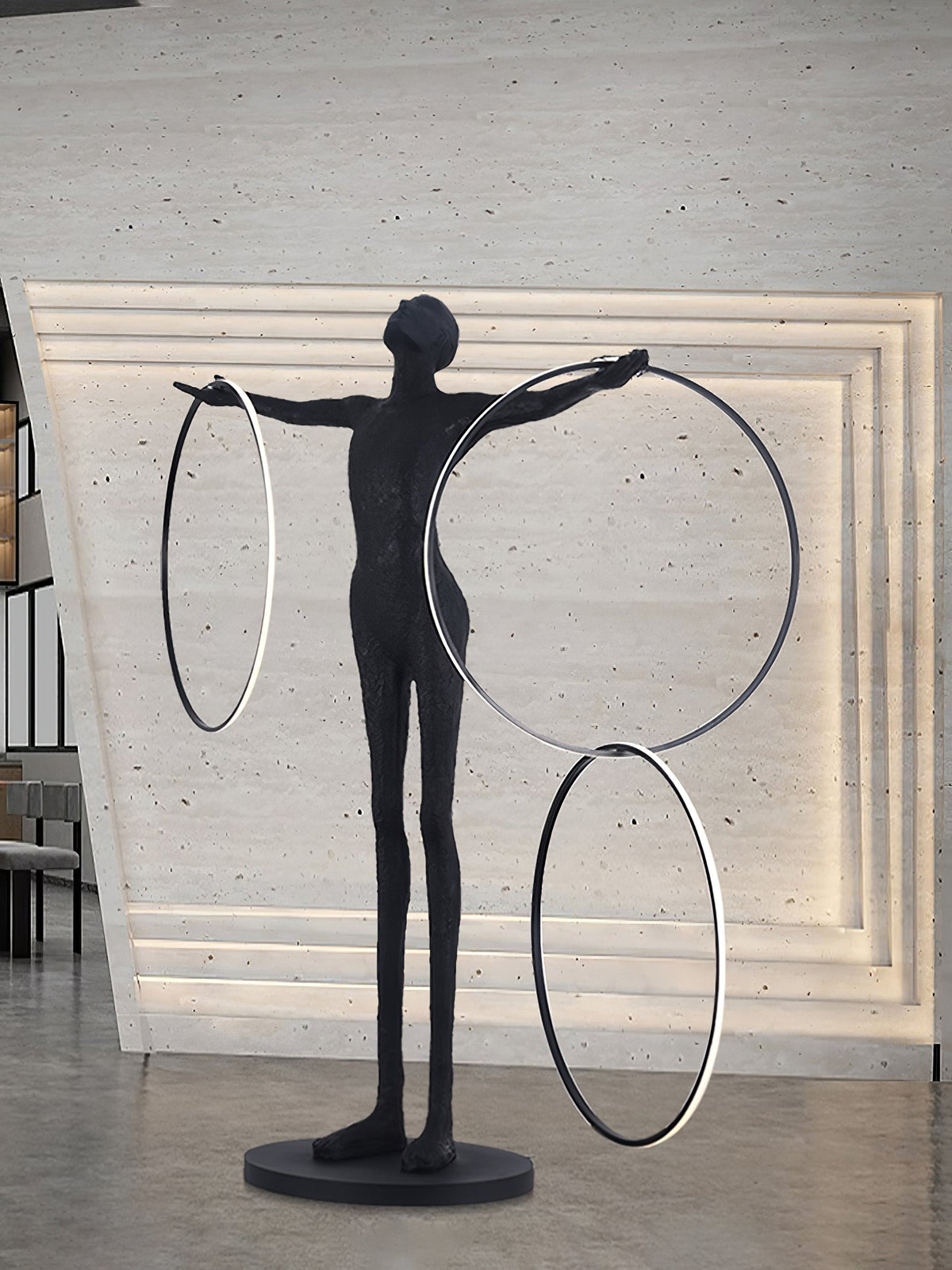 Trinity Life Sculpture Tall Floor Light, Floor Lamp, detail 14
