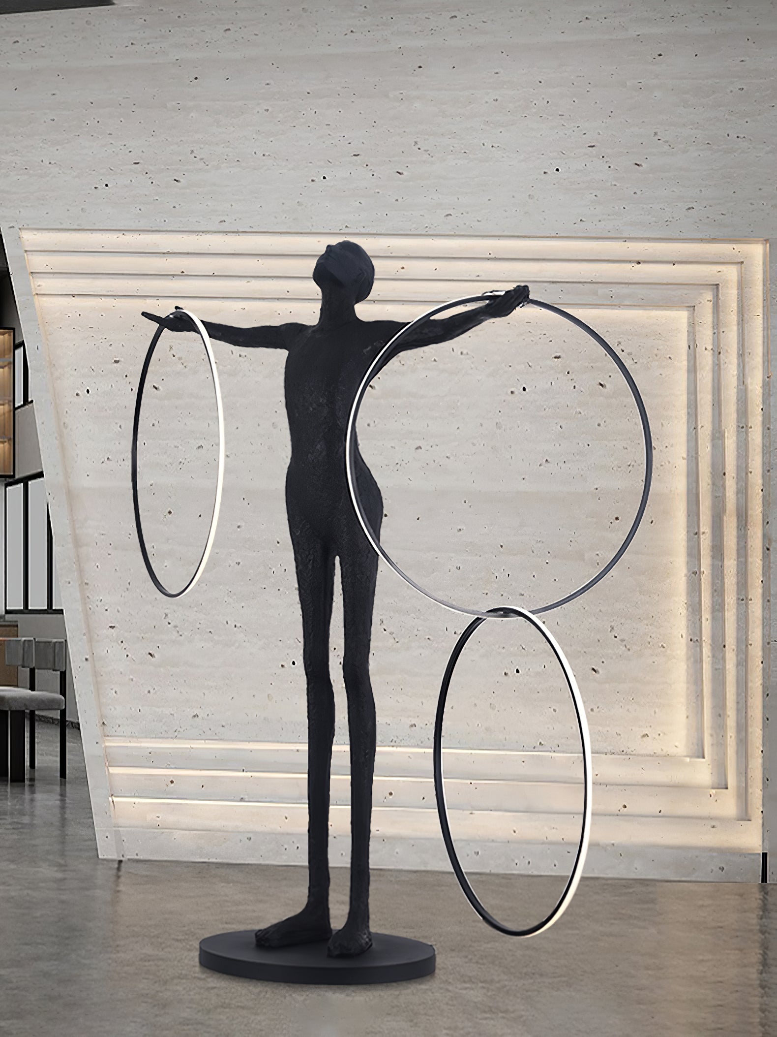 Trinity Life Sculpture Tall Floor Light, Floor Lamp, detail 14