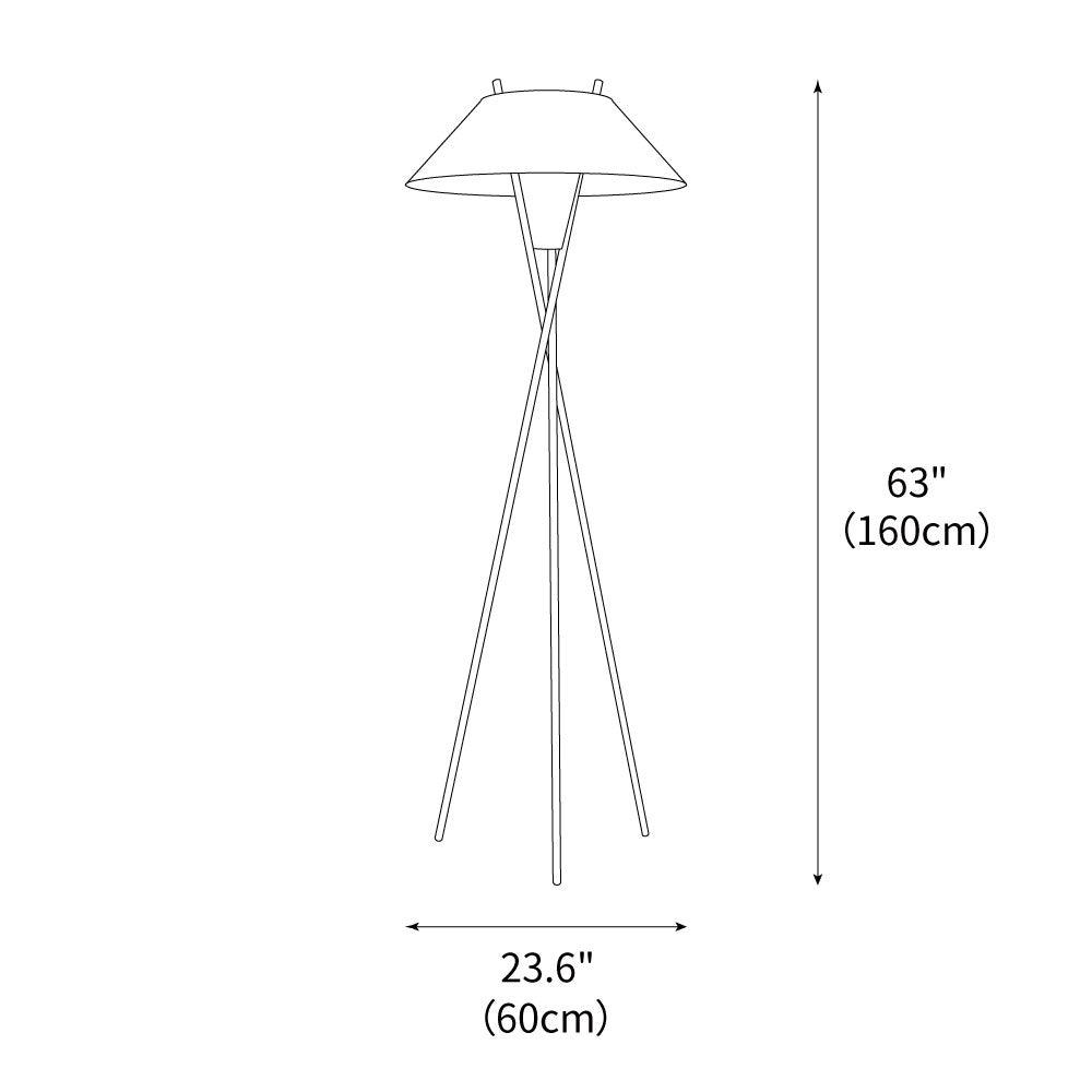 Tripod Cap Floor Light 23.6", Floor Lamp, detail 3