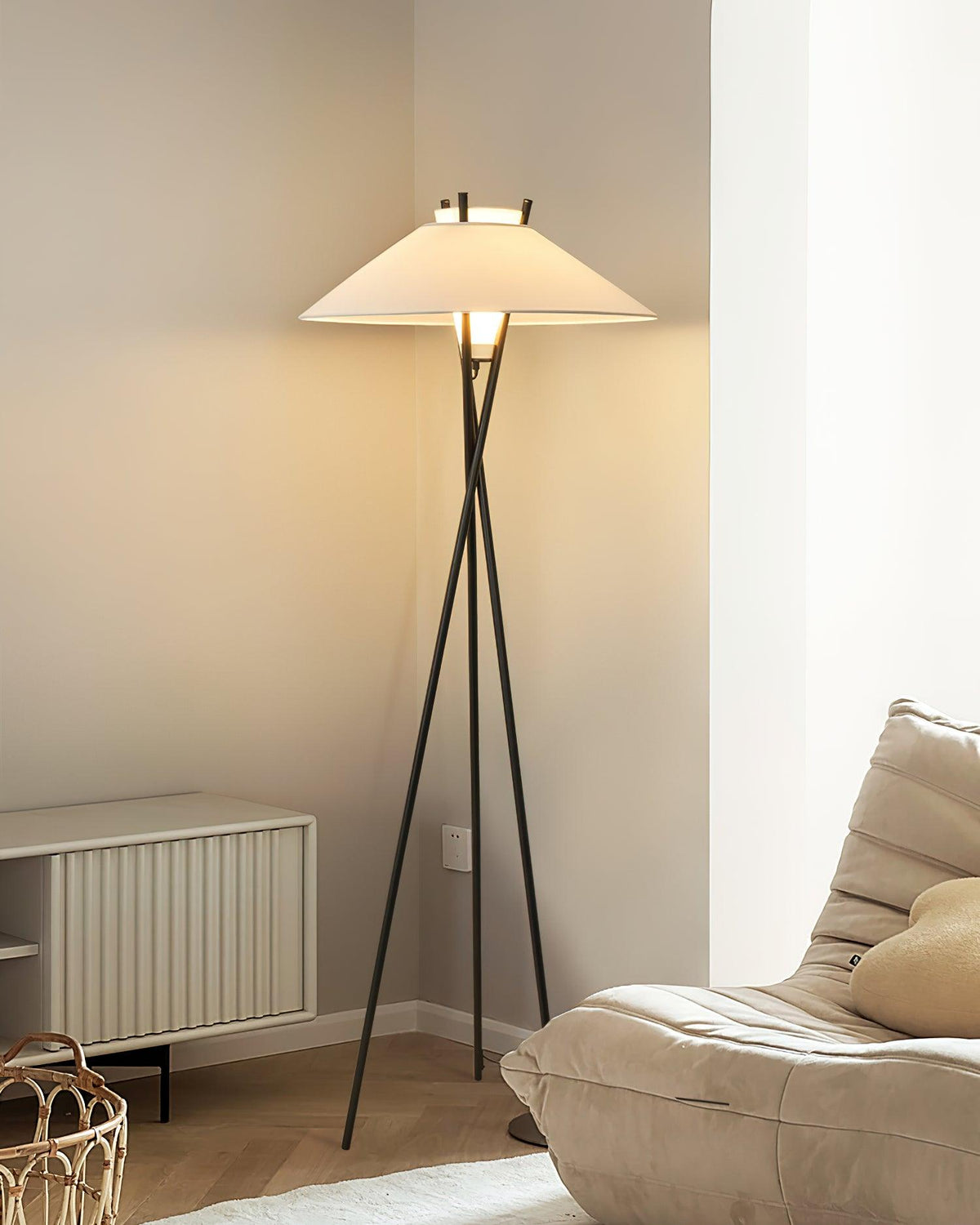 Tripod Cap Floor Light 23.6", Floor Lamp, detail 9