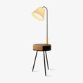 Tripod Fabric Reading Floor Light, Floor Lamp, Handmade Fabric Linen, Φ 18.9″ x H 53.1″
