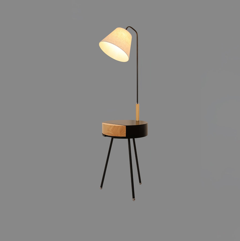 Tripod Fabric Reading Floor Light, Floor Lamp, detail 13