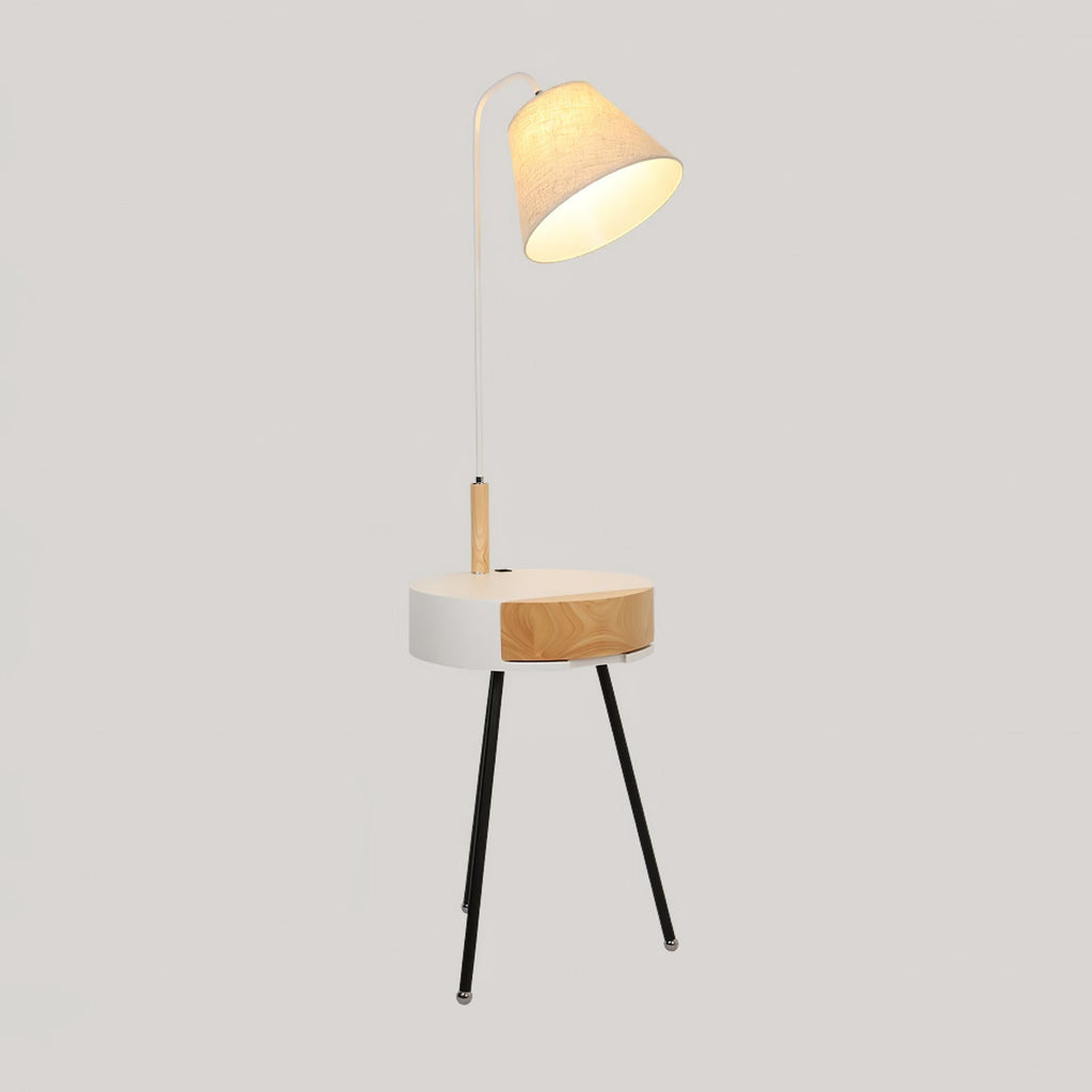 Tripod Fabric Reading Floor Light, Floor Lamp, detail 15