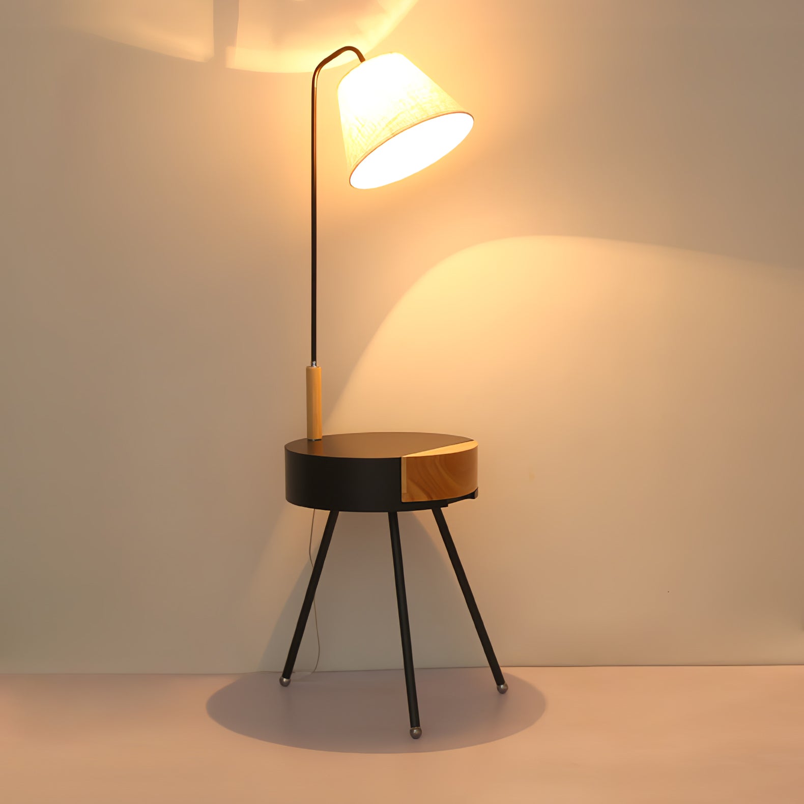 Tripod Fabric Reading Floor Light, Floor Lamp, detail 19