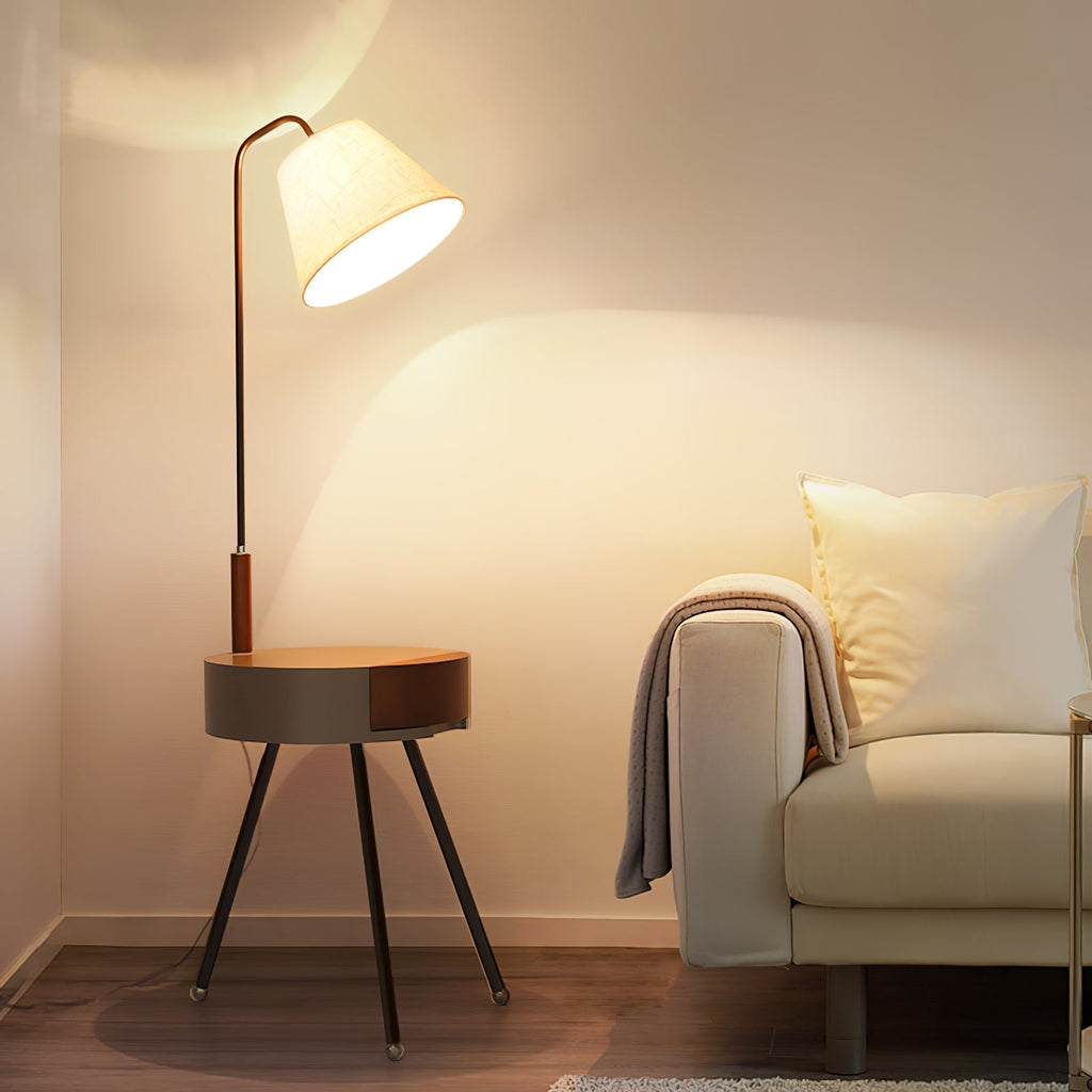 Tripod Fabric Reading Floor Light, Floor Lamp, detail 2