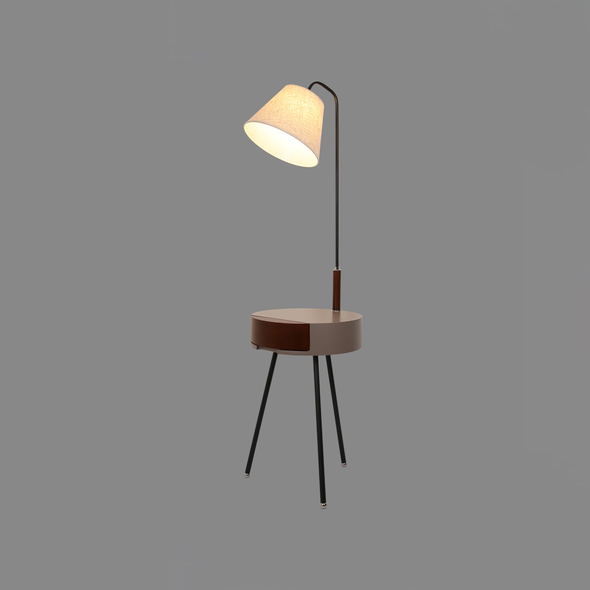 Tripod Fabric Reading Floor Light, Floor Lamp, detail 24