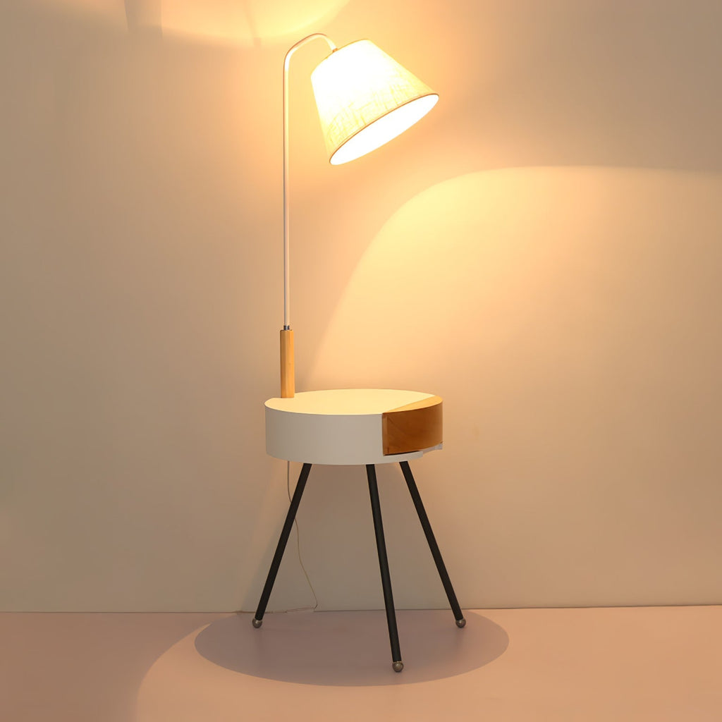 Tripod Fabric Reading Floor Light, Floor Lamp, detail 27
