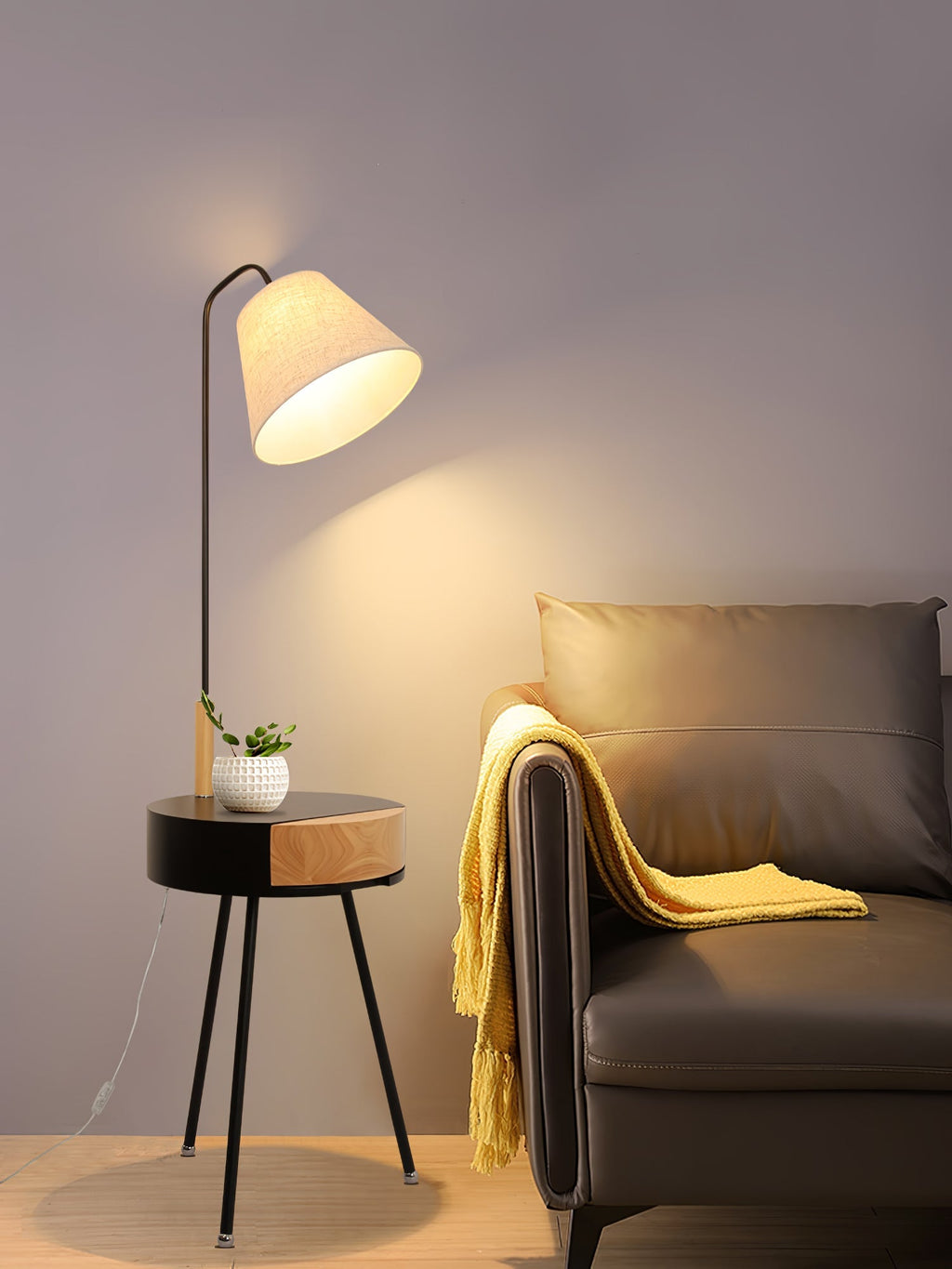 Tripod Fabric Reading Floor Light, Floor Lamp, detail 33