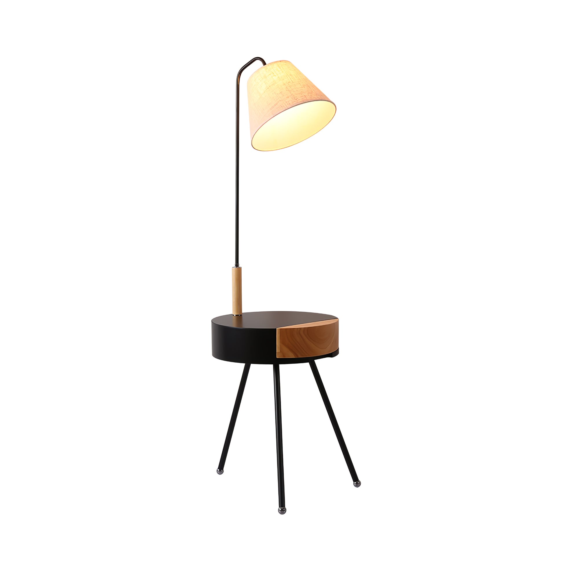 Tripod Fabric Reading Floor Light, Floor Lamp, detail 10