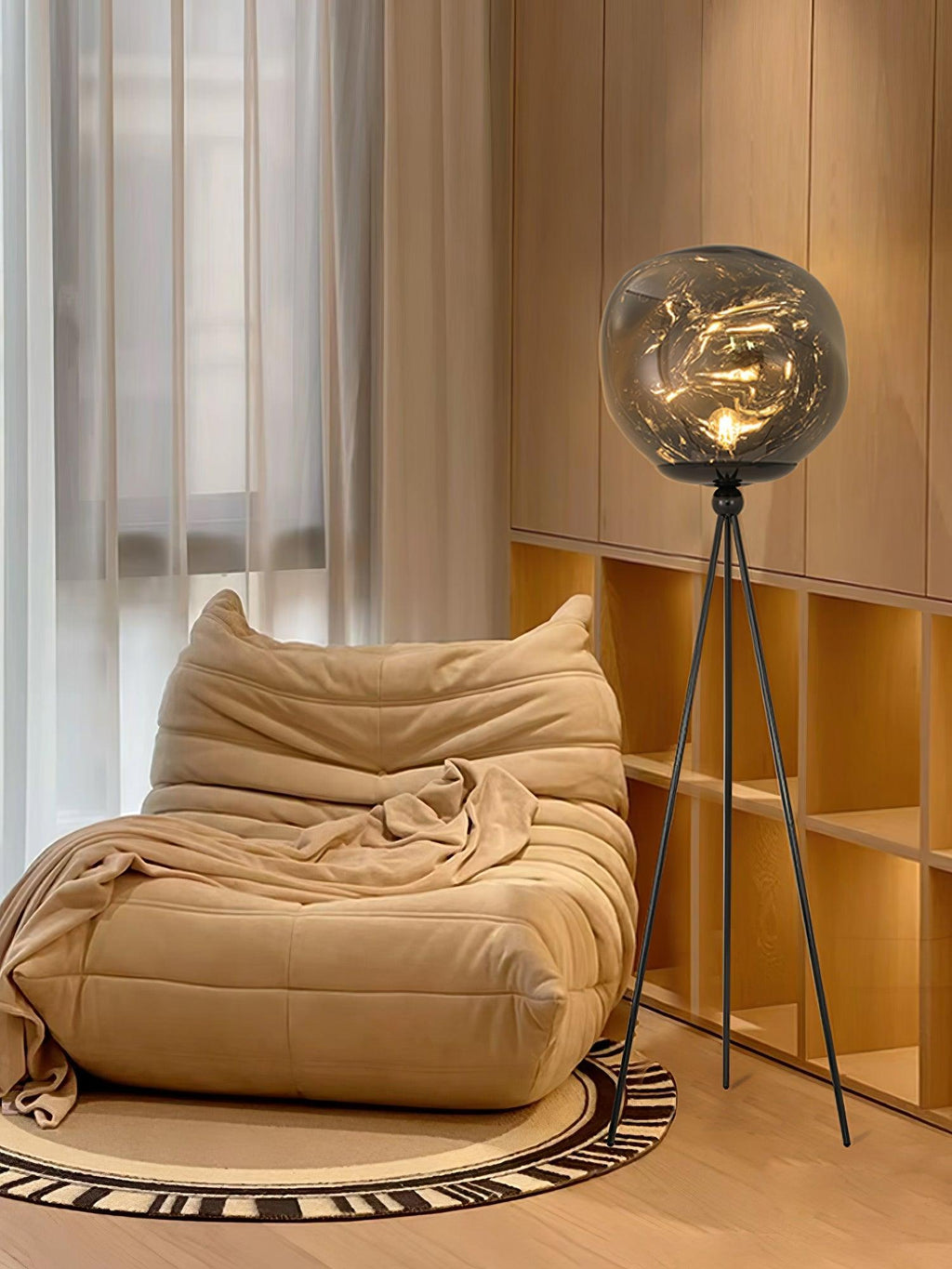 Lava Tripod Rock Floor Light, Floor Lamp, detail 12