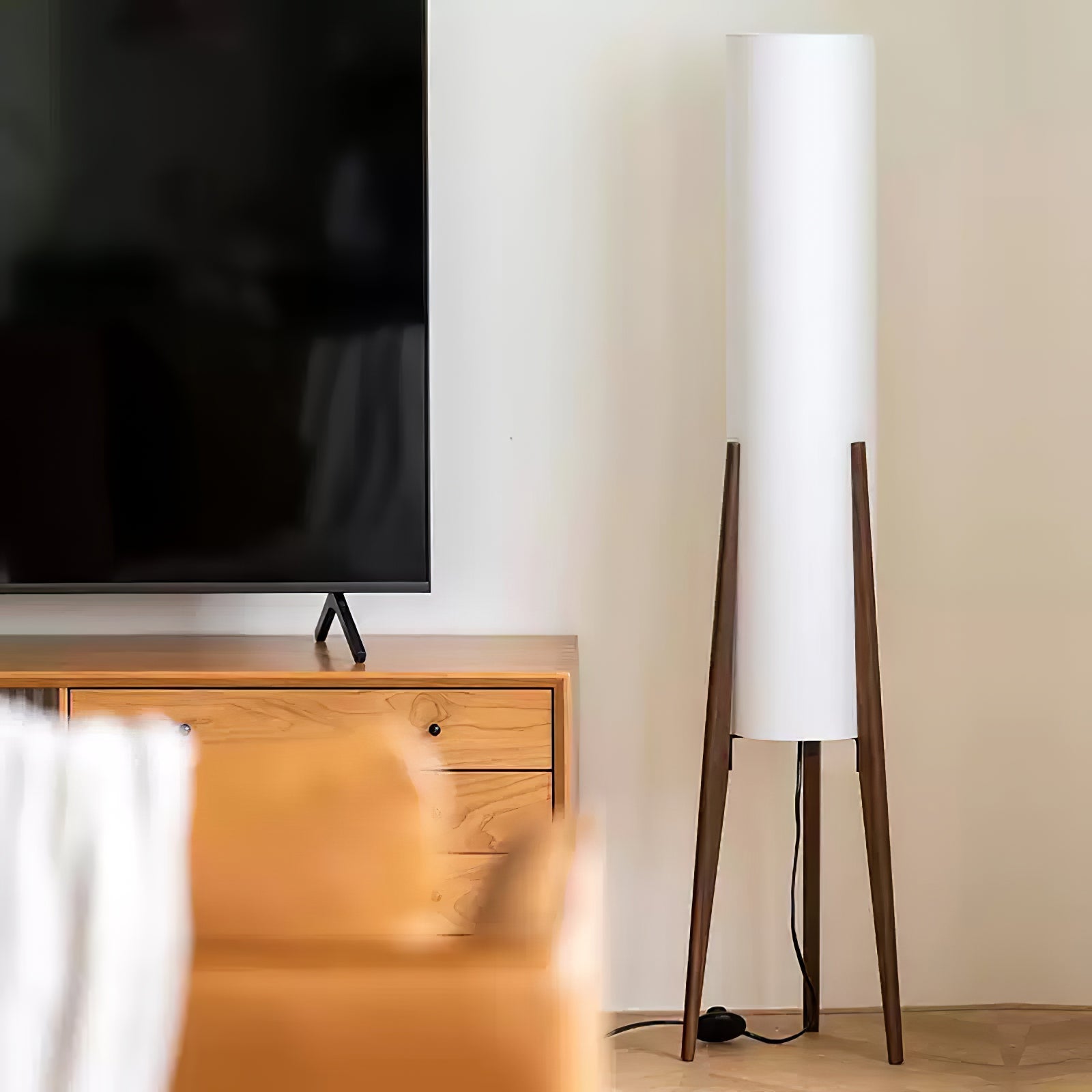 Tripod Walnut Floor Light, Floor Lamp, detail 13