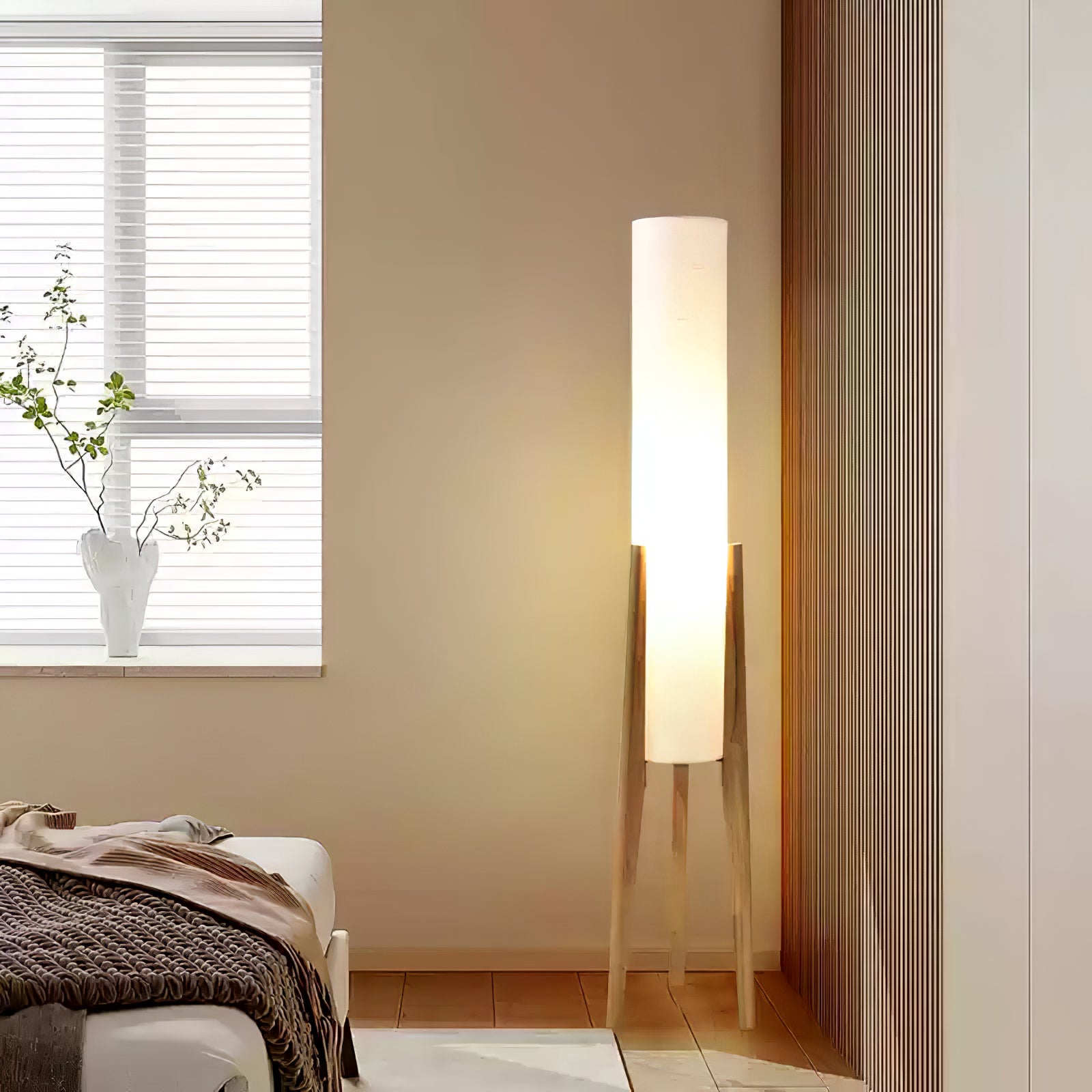 Tripod Walnut Floor Light, Floor Lamp, detail 14