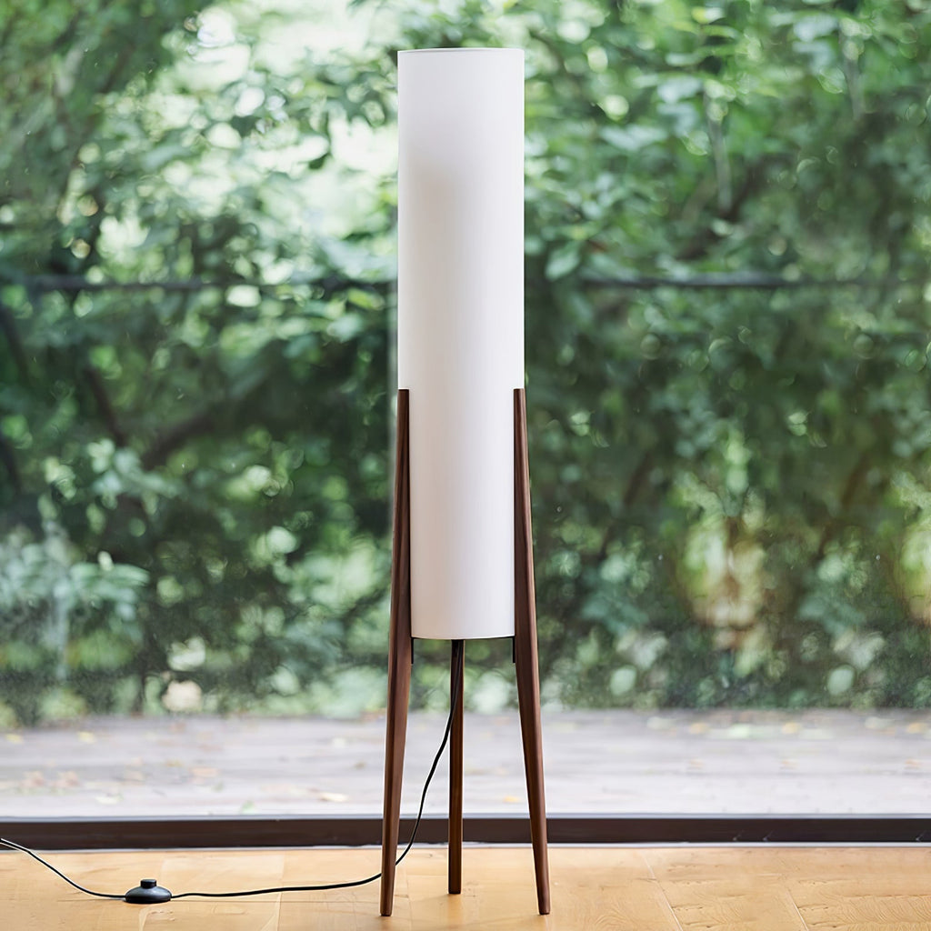 Tripod Walnut Floor Light, Floor Lamp, detail 5