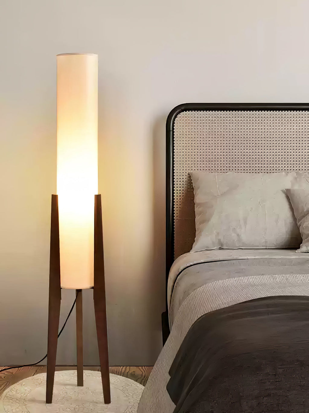 Tripod Walnut Floor Light, Floor Lamp, detail 10