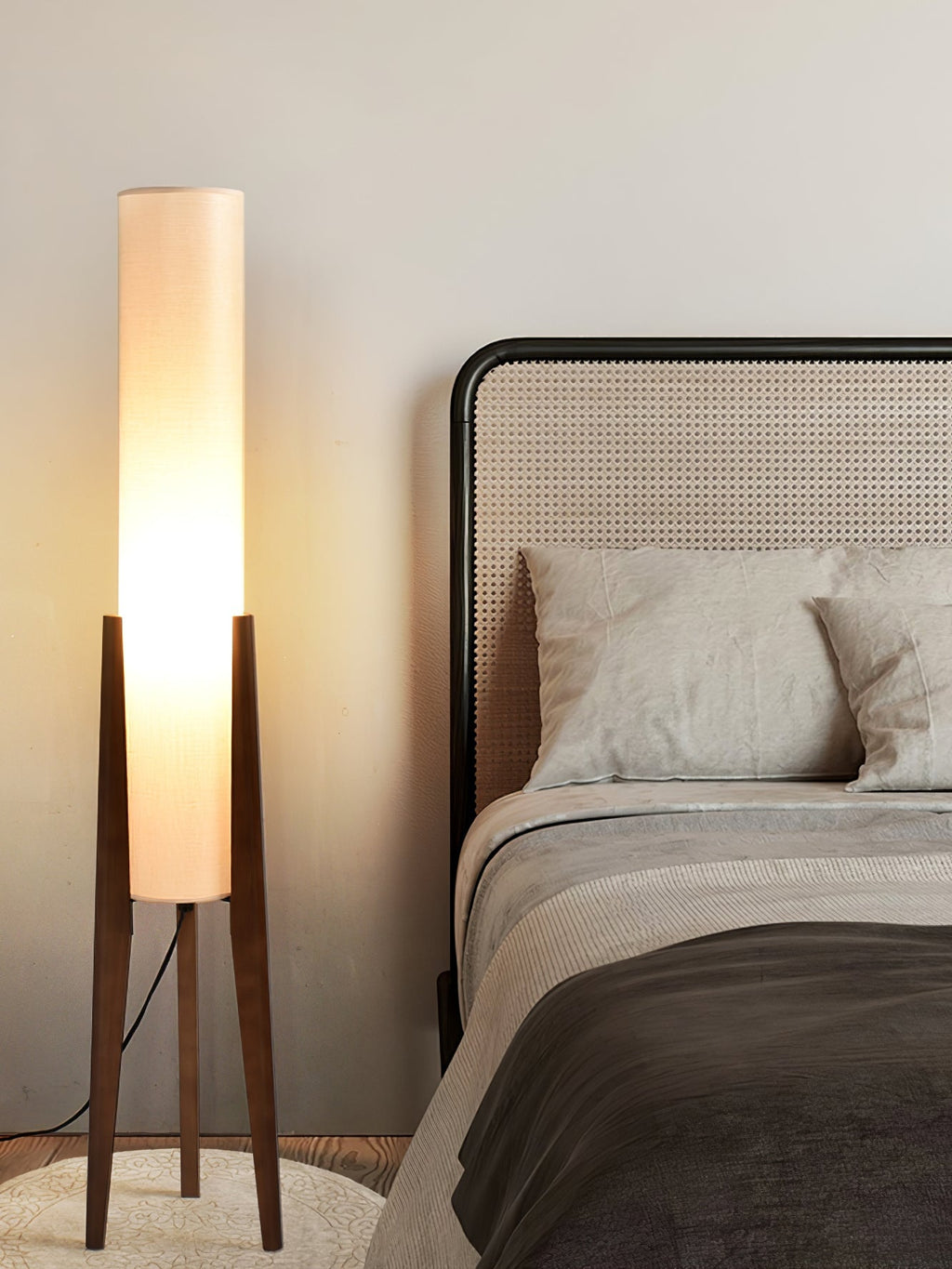 Tripod Walnut Floor Light, Floor Lamp, detail 11