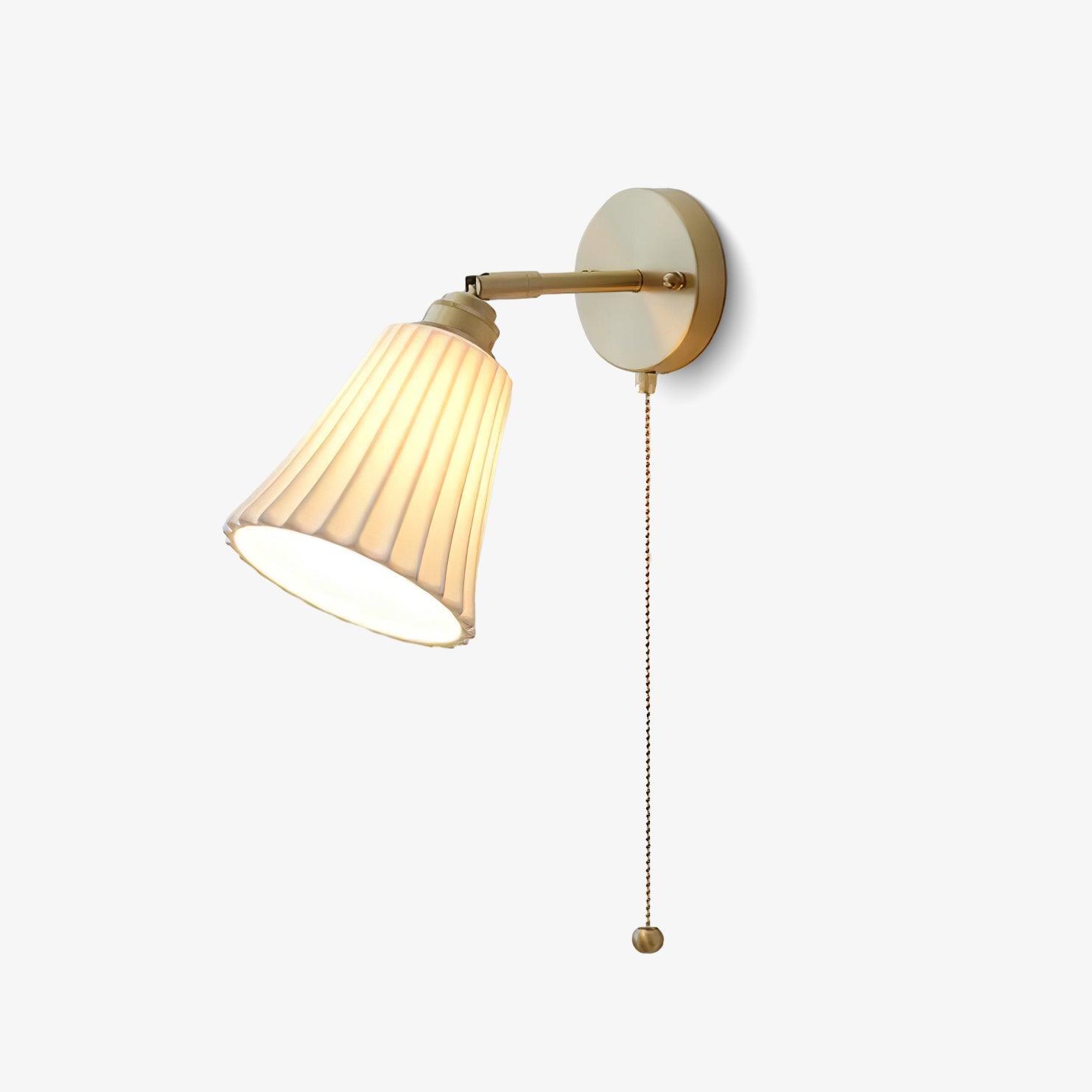 Trumpet Ceramic Wall Light, Hardwired Wall Sconce, detail 2