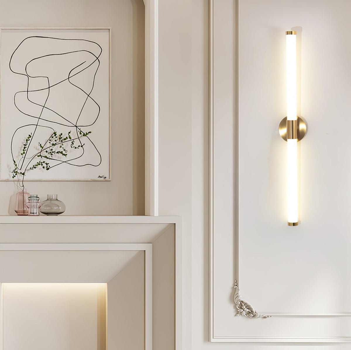 Tubo Linear LED Wall Light Wall Light, Hardwired Wall Sconce, detail 14