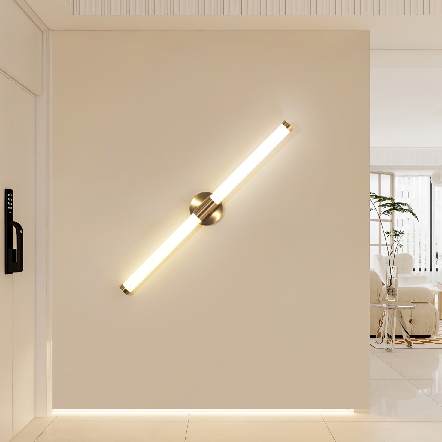Tubo Linear LED Wall Light Wall Light, Hardwired Wall Sconce, detail 4