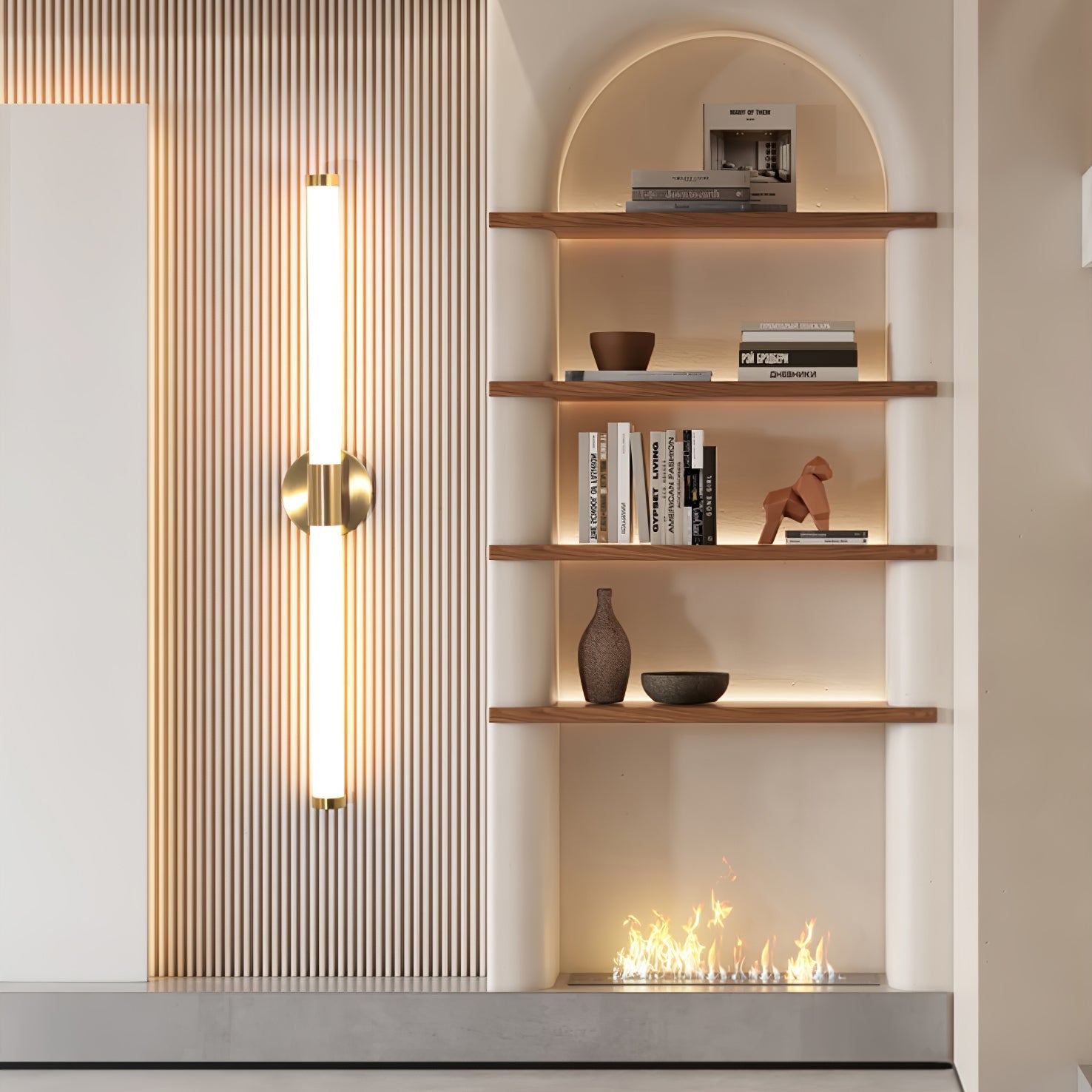 Tubo Linear LED Wall Light Wall Light, Hardwired Wall Sconce, detail 5