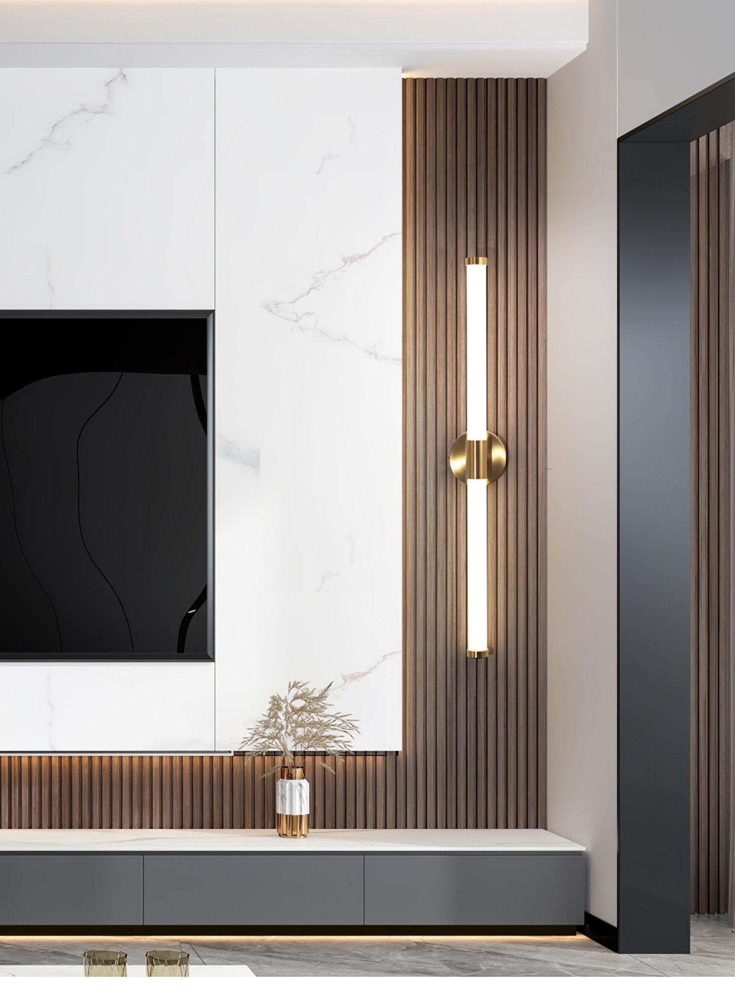 Tubo Linear LED Wall Light Wall Light, Hardwired Wall Sconce, detail 6