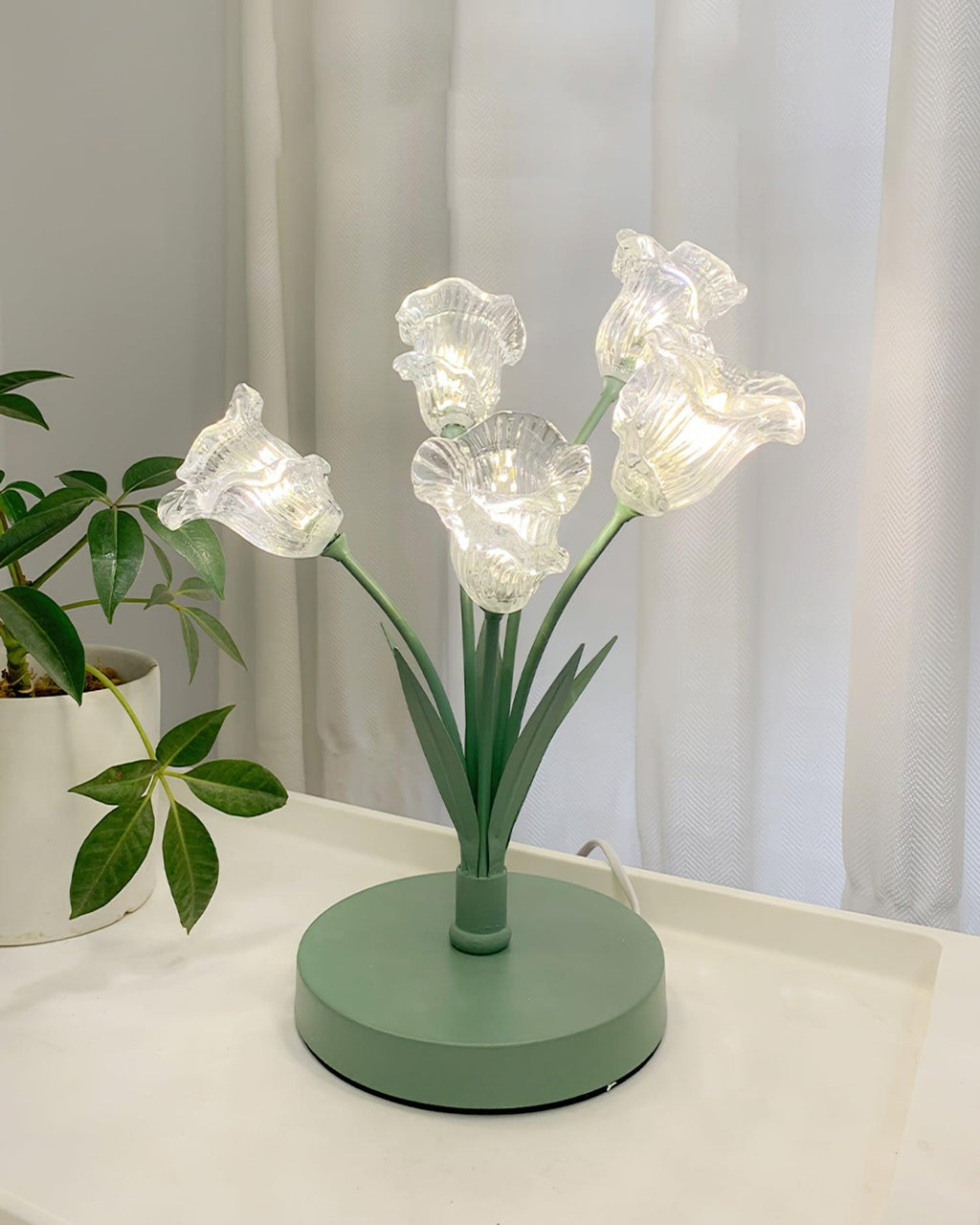 Tulip Flower Table Light, Bedside Table Lamp, detail 6