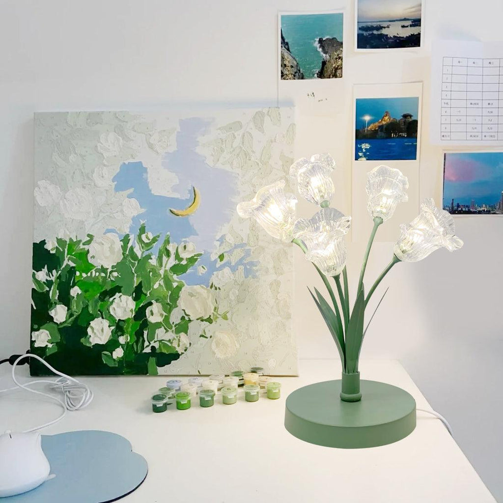 Tulip Flower Table Light, Bedside Table Lamp, detail 3