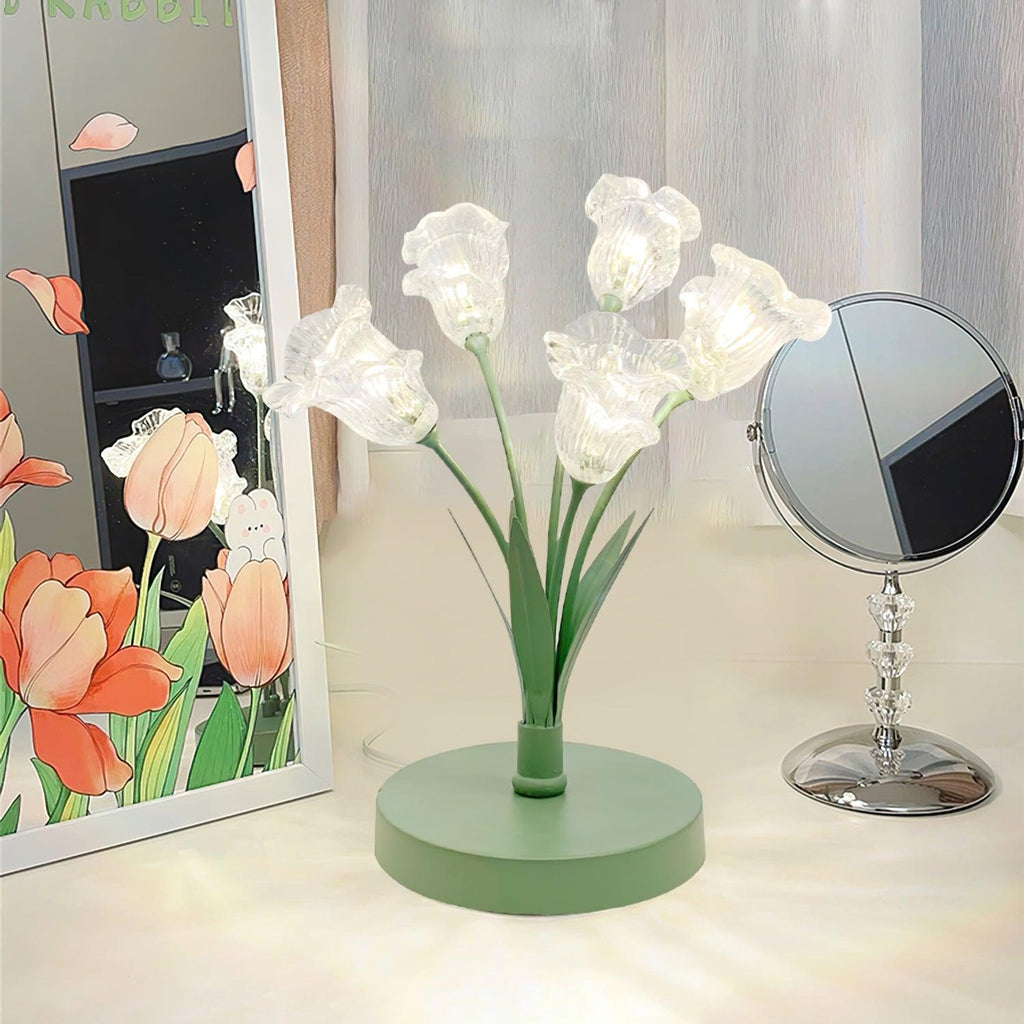 Tulip Flower Table Light, Bedside Table Lamp, detail 2