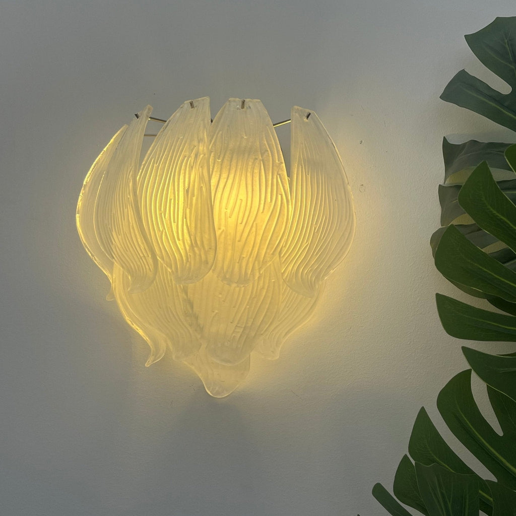 Tuliva Murano Wall Light, Hardwired Wall Sconce, detail 27