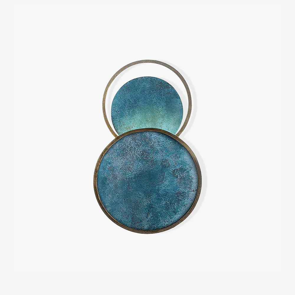 Turquoise Satellite Wall Light - Dia 26cm x H 42cm Metal, Hardwired Wall Sconce, detail 2