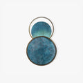 Turquoise Satellite Wall Light - Dia 26cm x H 42 cm Metal, Hardwired Wall Sconce