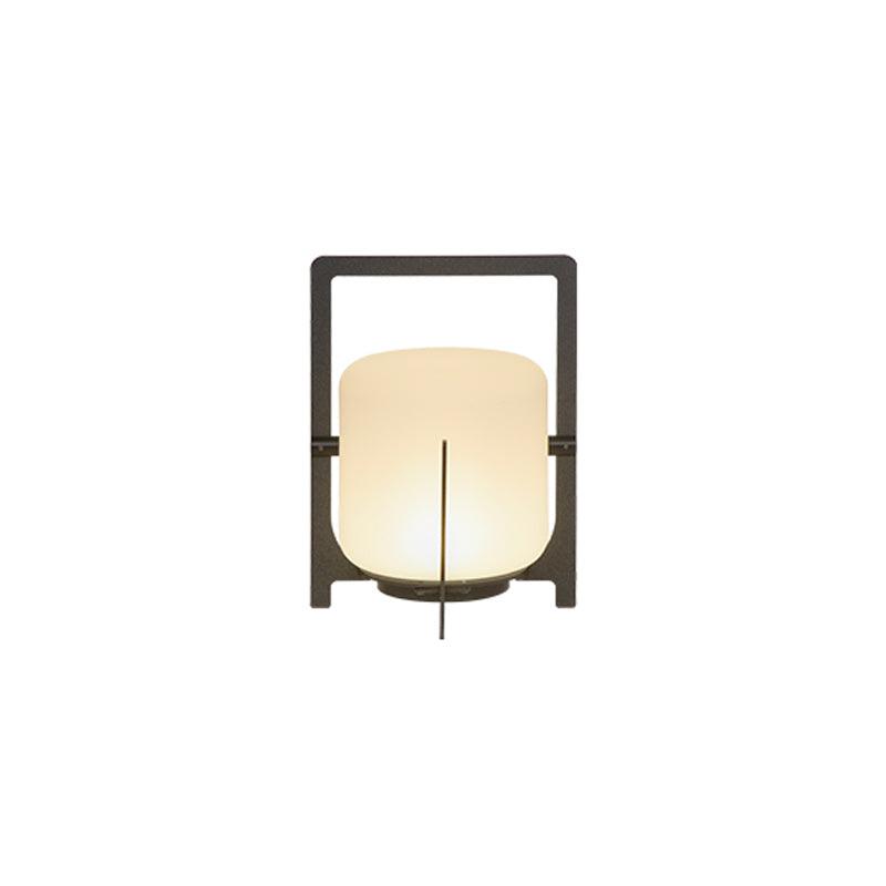 Black Twilight Lantern Table Light - ∅ 7.9″ x H 11″ Stainless Steel, Bedside Table Lamp, detail 43