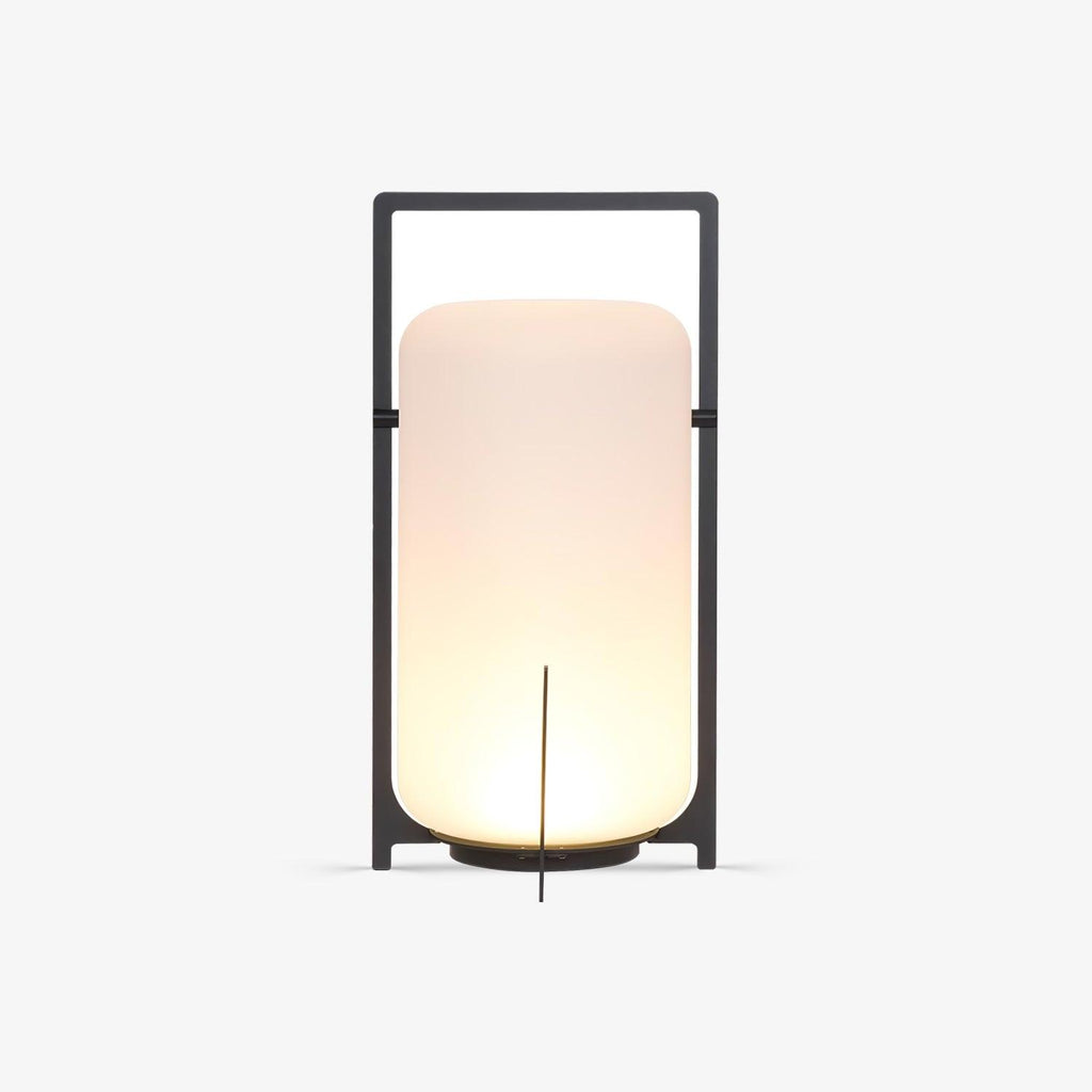 Black Twilight Lantern Table Light - ∅ 7.9″ x H 11″ Stainless Steel, Bedside Table Lamp, detail 39