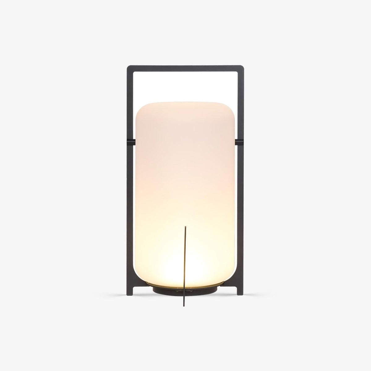 Black Twilight Lantern Table Light - ∅ 7.9″ x H 11″ Stainless Steel, Bedside Table Lamp, detail 39