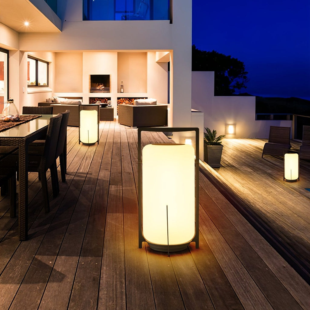 Twilight Lantern Solar Exterior Table Light, Outdoor Wall Light, detail 3