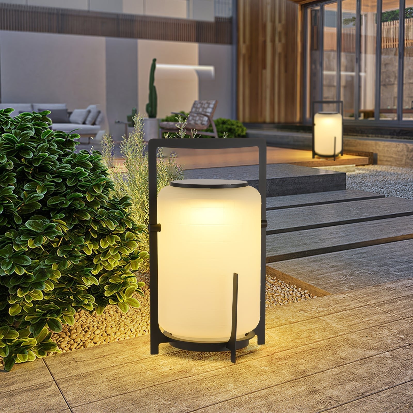 Twilight Lantern Solar Exterior Table Light, Outdoor Wall Light, detail 4