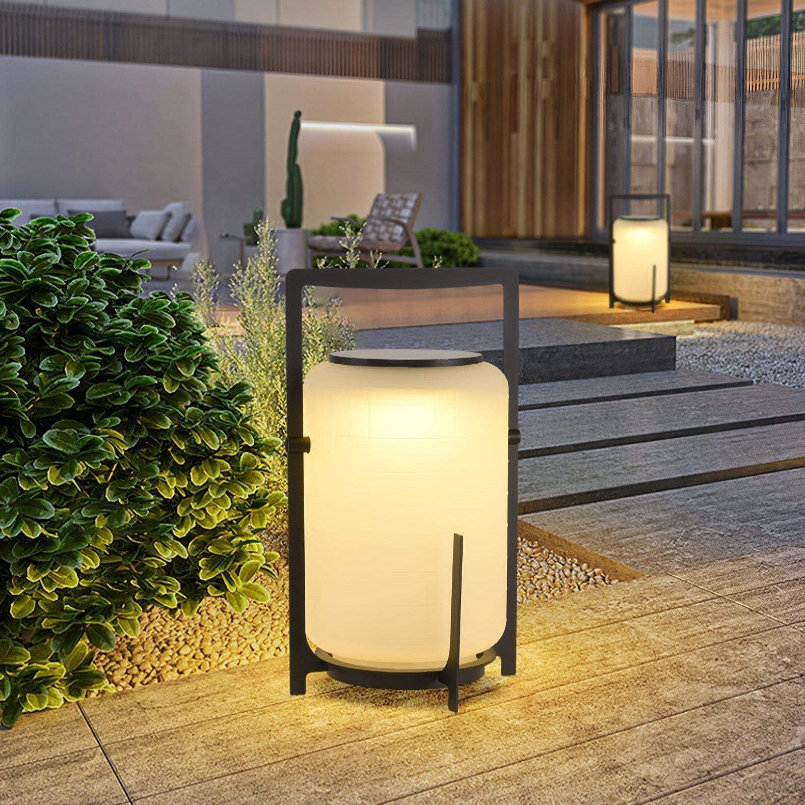 Twilight Lantern Solar Exterior Table Light, Outdoor Wall Light, detail 10