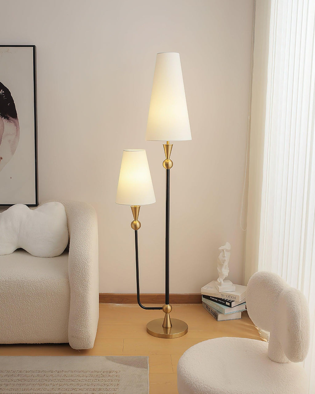 Twin Peaks Floor Light 9.8", Floor Lamp, detail 6