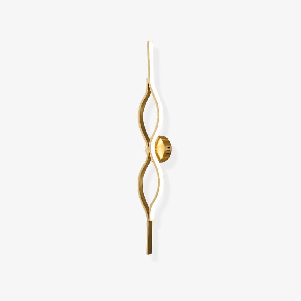 Twist Brass Wall Light, Hardwired Wall Sconce, detail 14