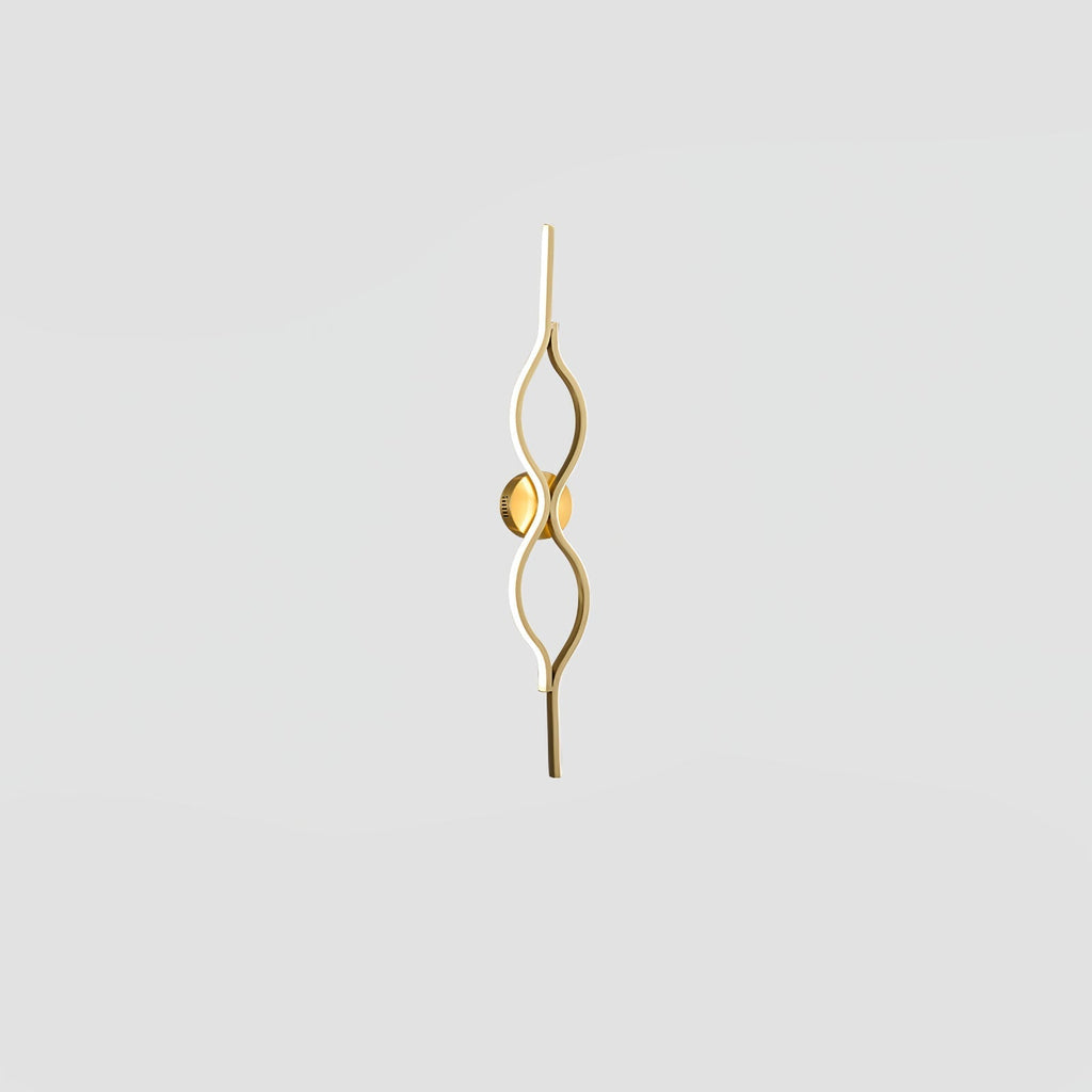 Twist Brass Wall Light, Hardwired Wall Sconce, detail 10