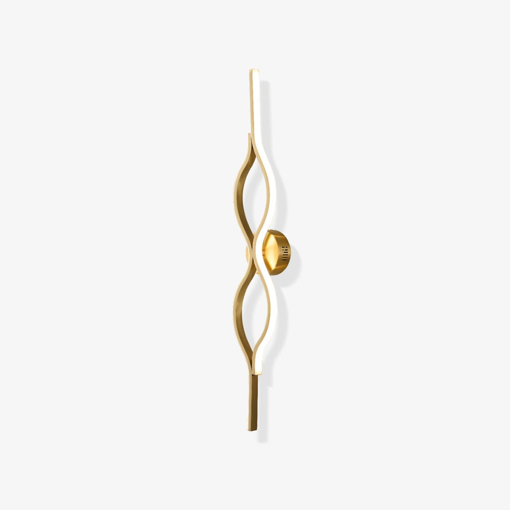 Twist Brass Wall Light, Hardwired Wall Sconce, detail 13