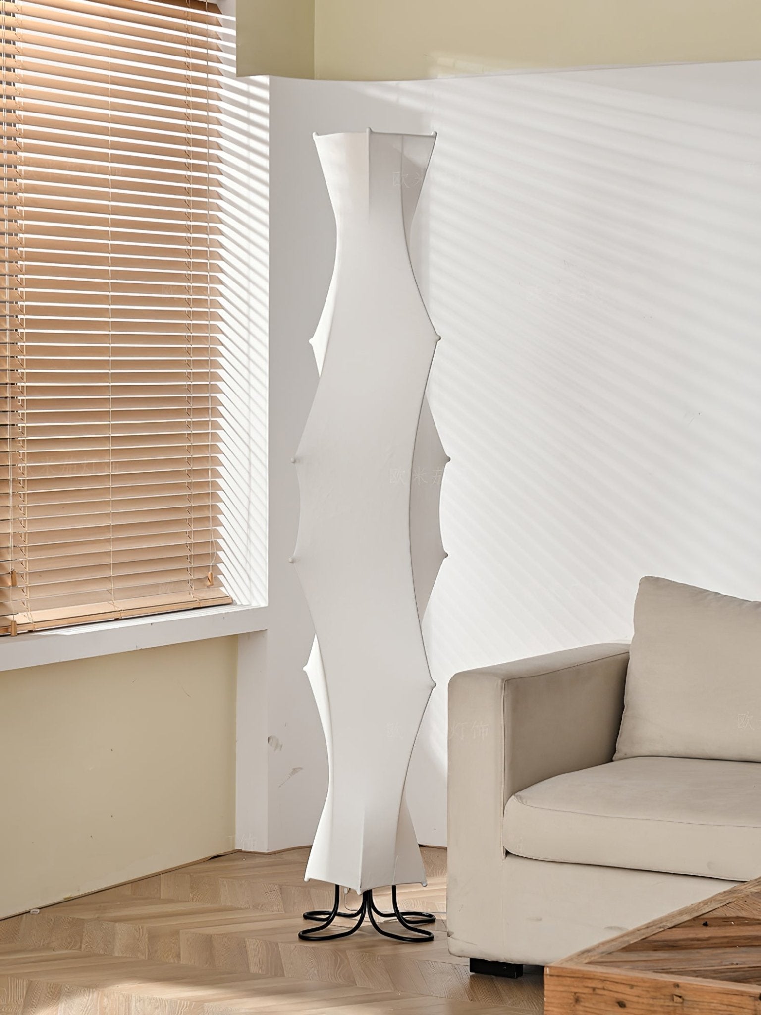 Twist Silk Floor Light, Floor Lamp, detail 6