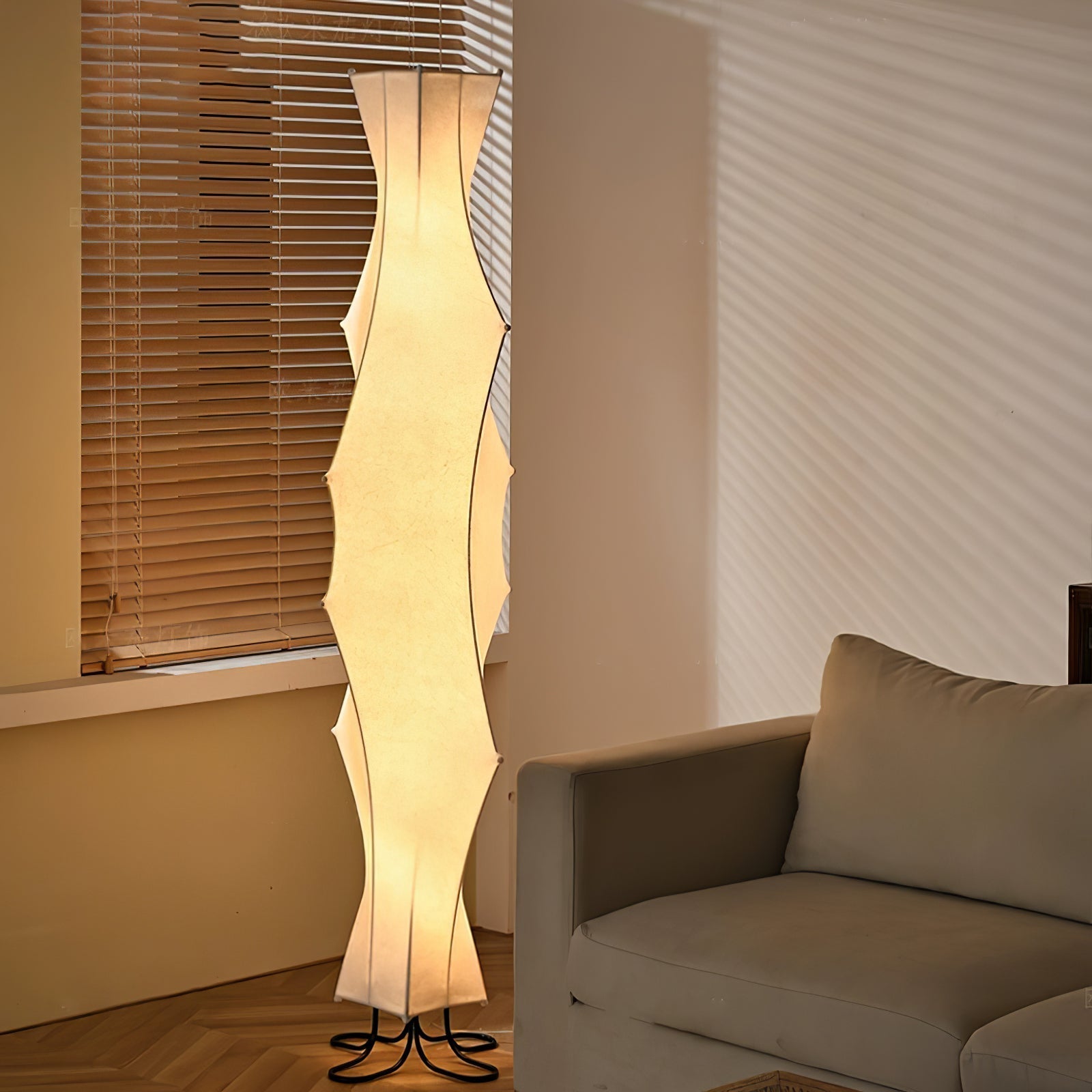 Twist Silk Floor Light, Floor Lamp, detail 2