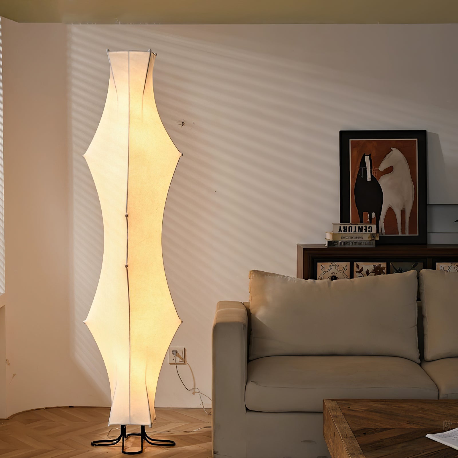 Twist Silk Floor Light, Floor Lamp, detail 3