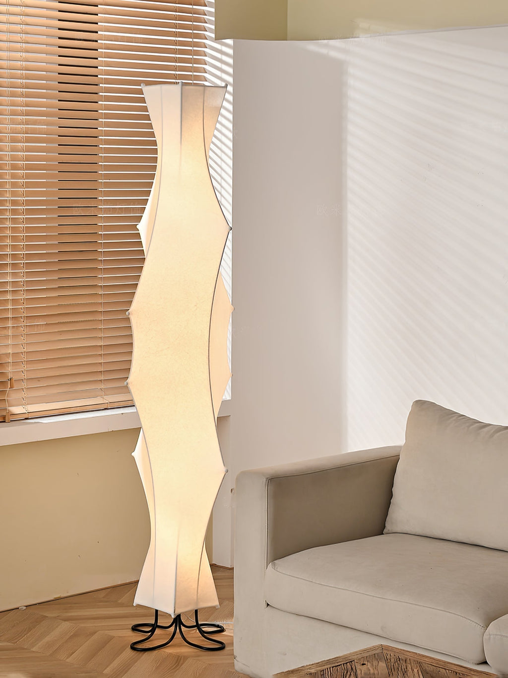 Twist Silk Floor Light, Floor Lamp, detail 12