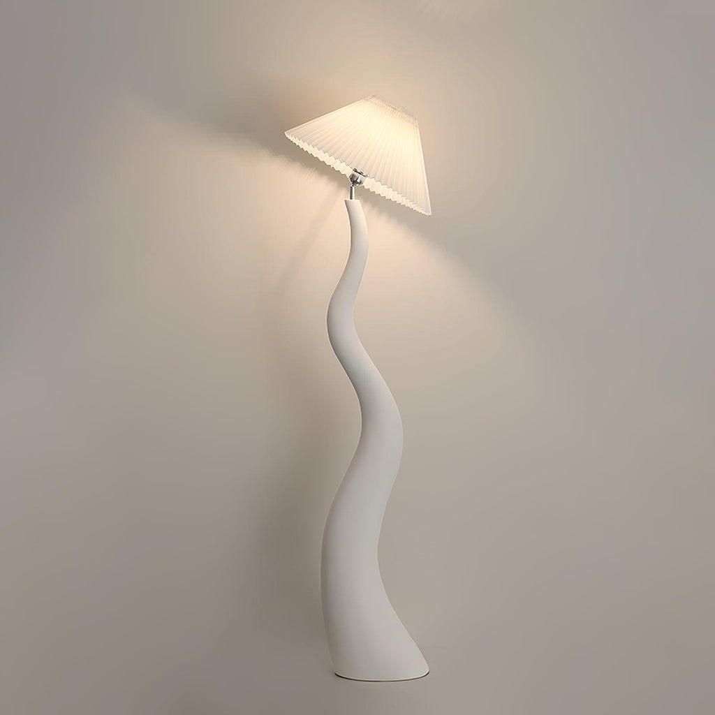 Twisted Pleated Floor Light, Floor Lamp, detail 9