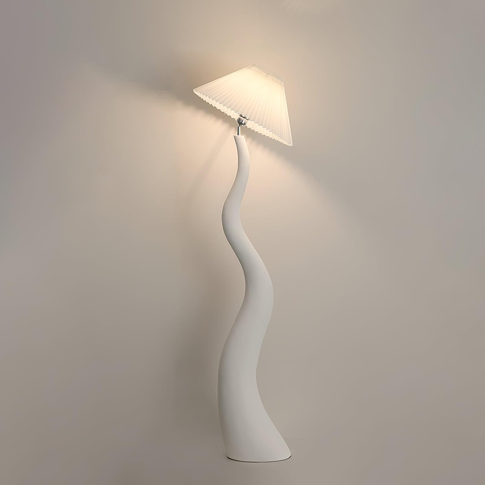 Twisted Pleated Floor Light, Floor Lamp, detail 9