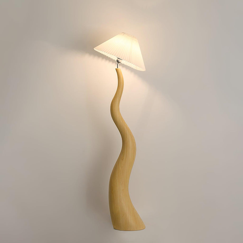 Twisted Pleated Floor Light, Floor Lamp, detail 10