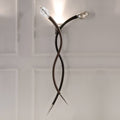 Large Contemporary Italian Leather Wall Light wall light in brass, leather, crystal | Tianguang Select
