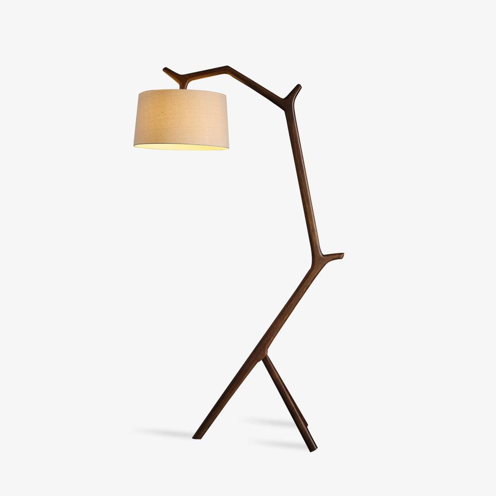Umahi Floor Light, Floor Lamp, Wood, L 39.7″ x H 67.3″